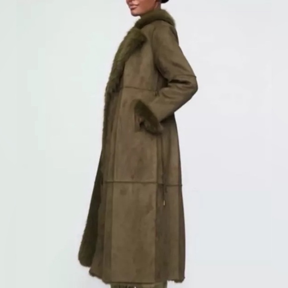 GAP x CULT GAIA  Vegan suede  fur coat size M - Picture 3 of 8